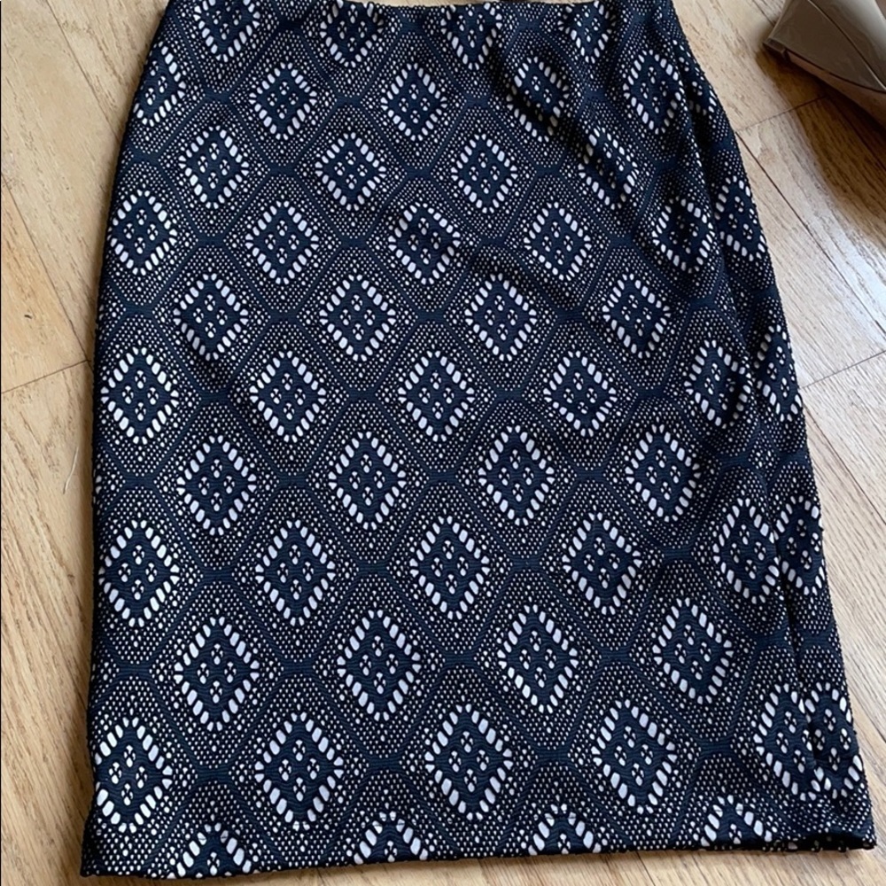 Renee C pencil skirt black tan size medium - Picture 7 of 9